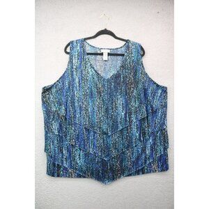 Catherine's Layered Sleeveless Tank Top-Size 4X